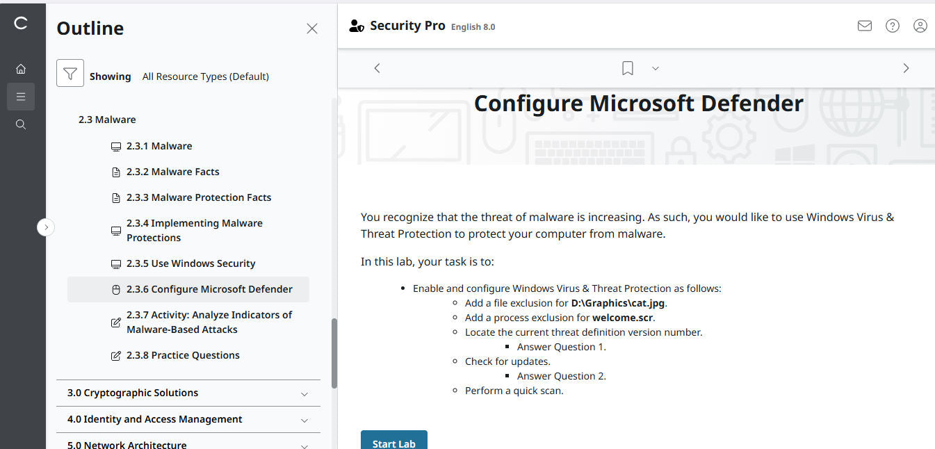TestOut Security Pro for Security+ (SY0-701) - Individual License : 12 Month Access