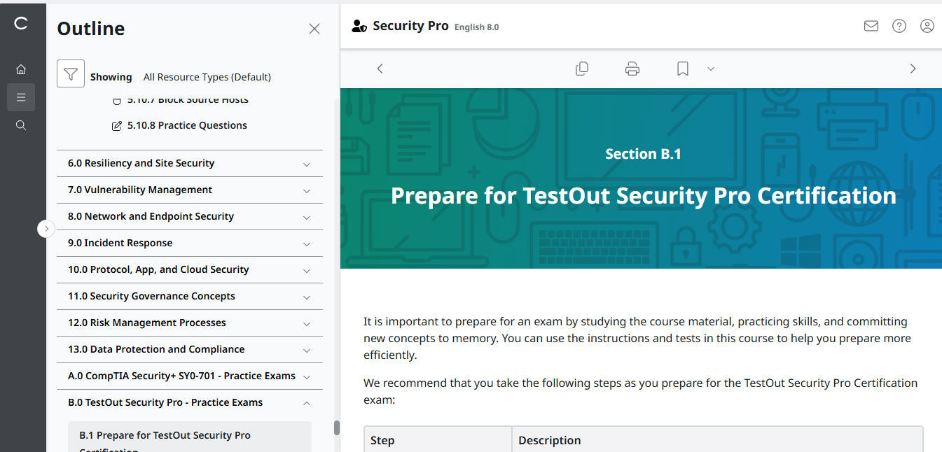 TestOut Security Pro for Security+ (SY0-701) - Individual License : 12 Month Access