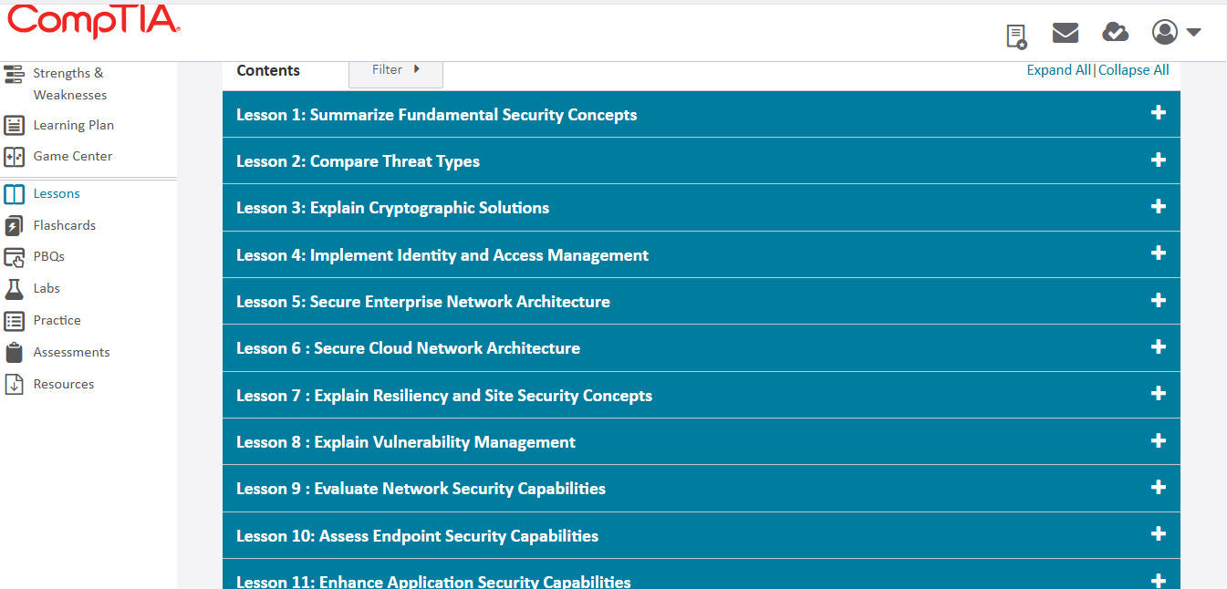 CompTIA Security+ CertMaster Learn + Labs (SY0-701) (3 Months)