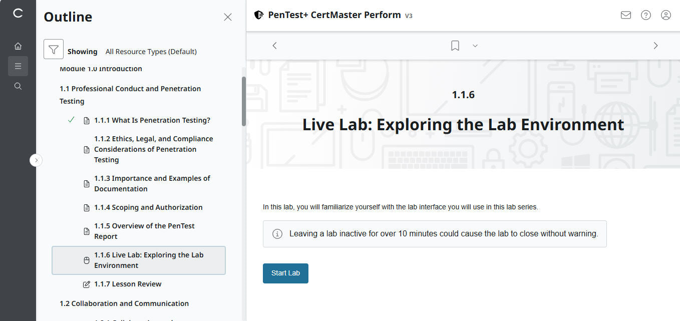 CertMaster Perform for CompTIA PenTest+ PT0-003 (V3) - 3 Month Access