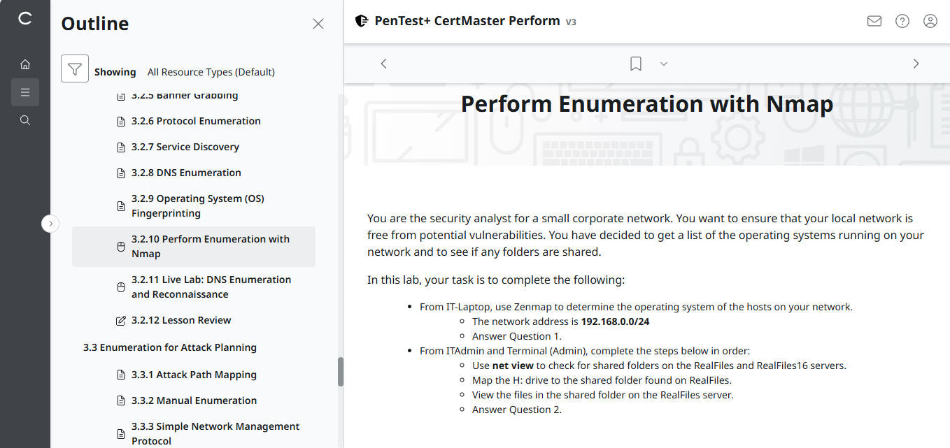 CertMaster Perform for CompTIA PenTest+ PT0-003 (V3) - 3 Month Access