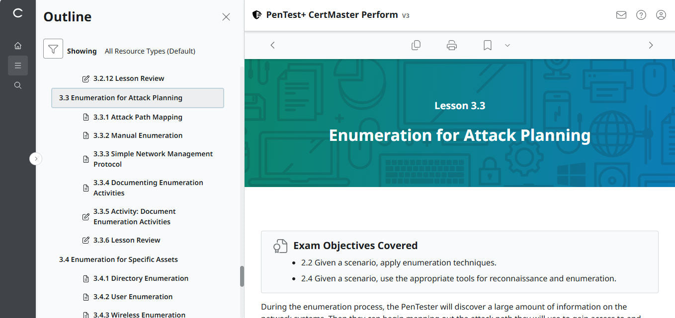 CertMaster Perform for CompTIA PenTest+ PT0-003 (V3) - 3 Month Access