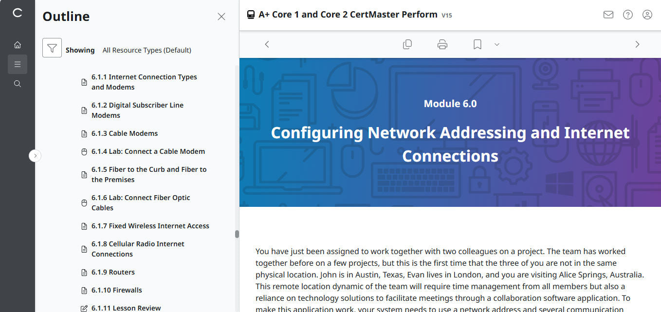 CertMaster Perform for CompTIA A+ Core 1 & 2 (V15) (4 Month Access)