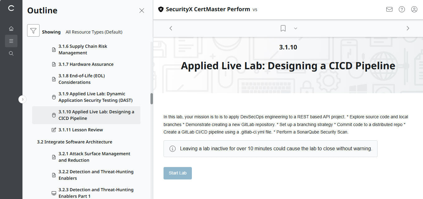 CertMaster Perform for CompTIA SecurityX CASP+ CAS-005 - 3 Months Access