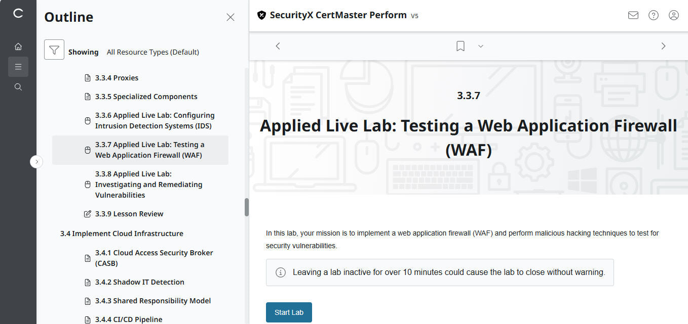 CertMaster Perform for CompTIA SecurityX CASP+ CAS-005 - 3 Months Access