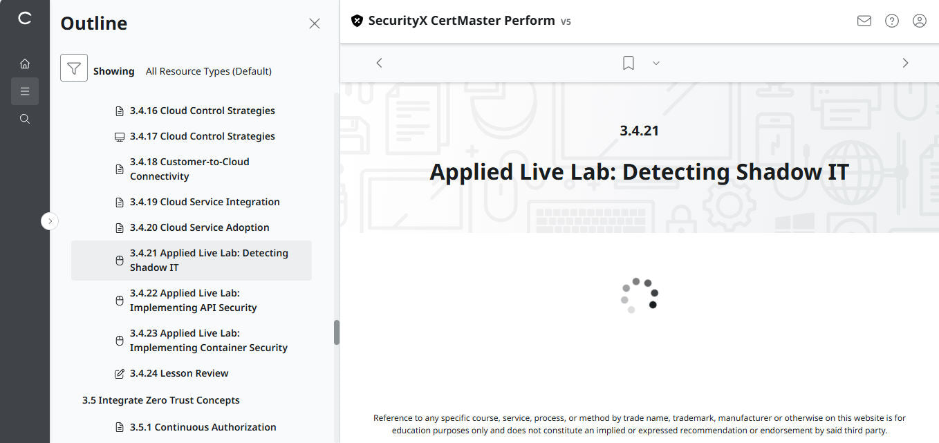 CertMaster Perform for CompTIA SecurityX CASP+ CAS-005 - 3 Months Access