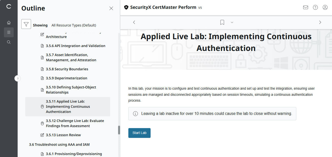 CertMaster Perform for CompTIA SecurityX CASP+ CAS-005 - 3 Months Access
