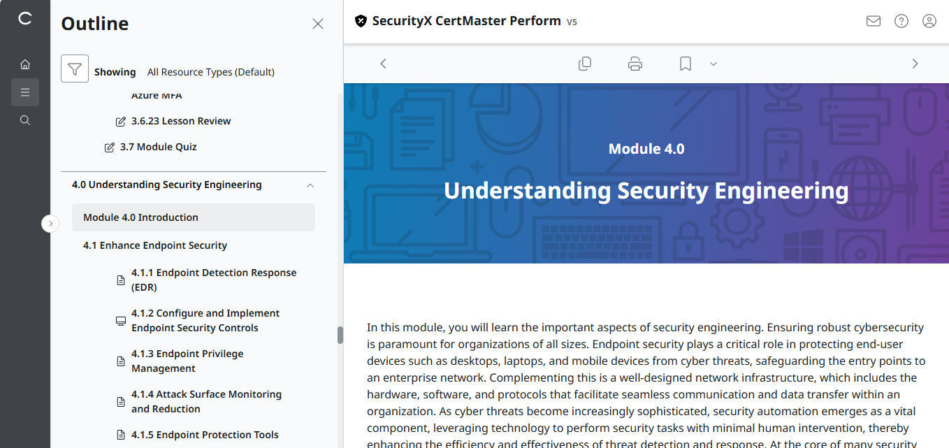 CertMaster Perform for CompTIA SecurityX CASP+ CAS-005 - 3 Months Access