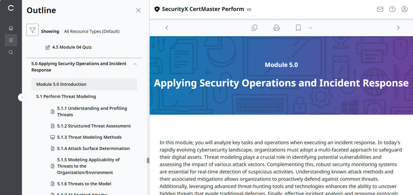 CertMaster Perform for CompTIA SecurityX CASP+ CAS-005 - 3 Months Access